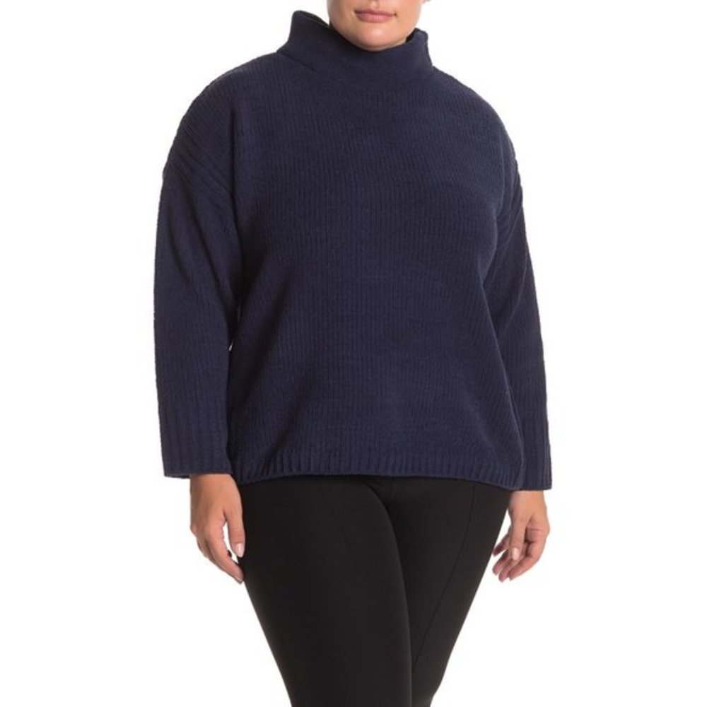 NWT Malandrino Funnel Neck Chenille Knit Sweater